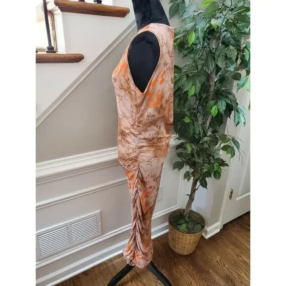 Prettylittlething Women Brown Polyester Round Neck Sleeveless Long Maxi Dress 14 - Picture 6 of 11